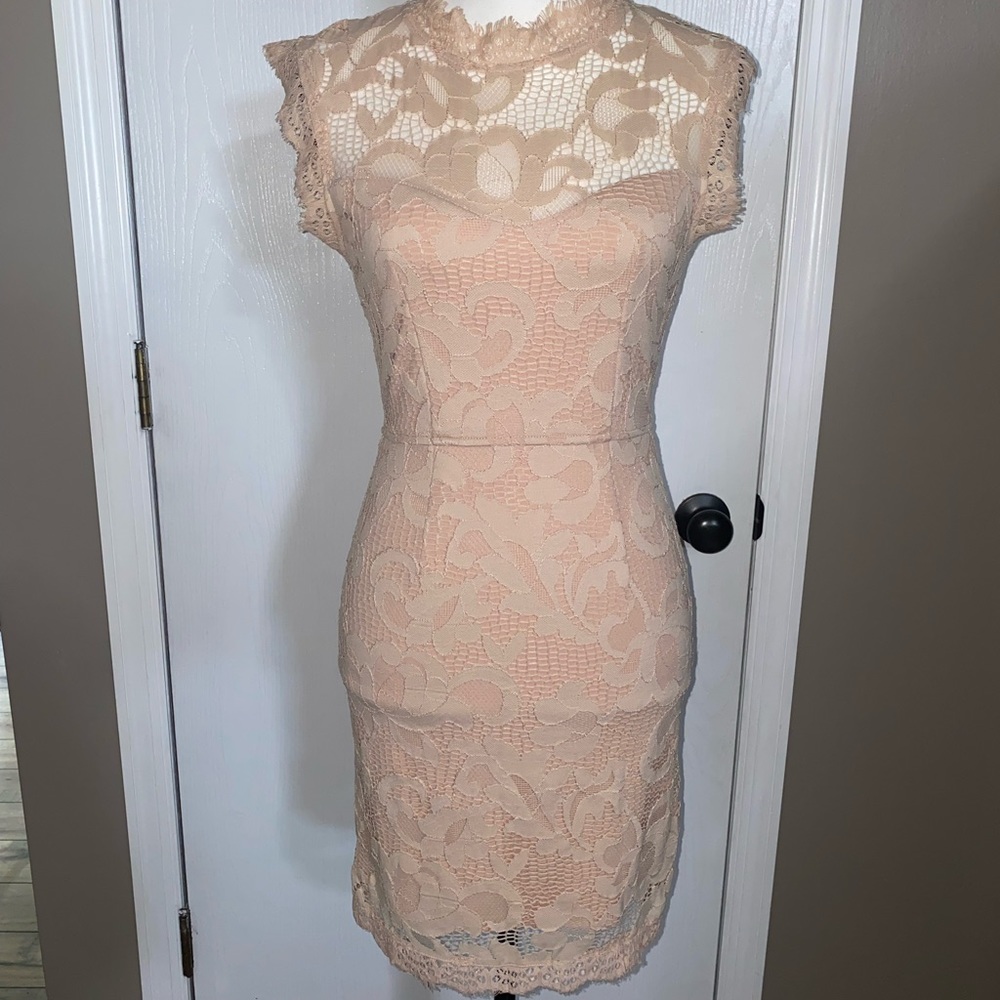 tan dress